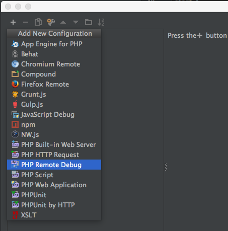 Choose PHP Remote Debu